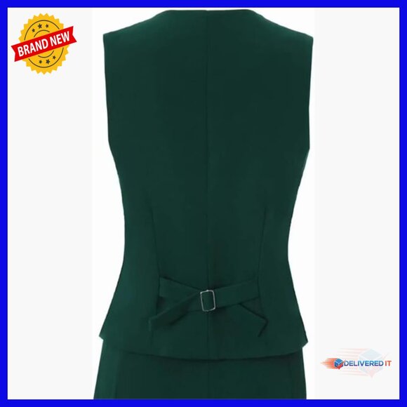 Women's 3-Piece Suit Set Blazer Pants Vest Business Professional Outfit - Picture 3 of 7